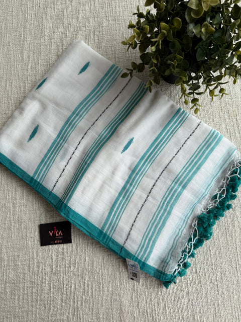Bhutta weaving mul cotton saree