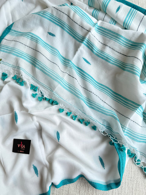 Bhutta weaving mul cotton saree