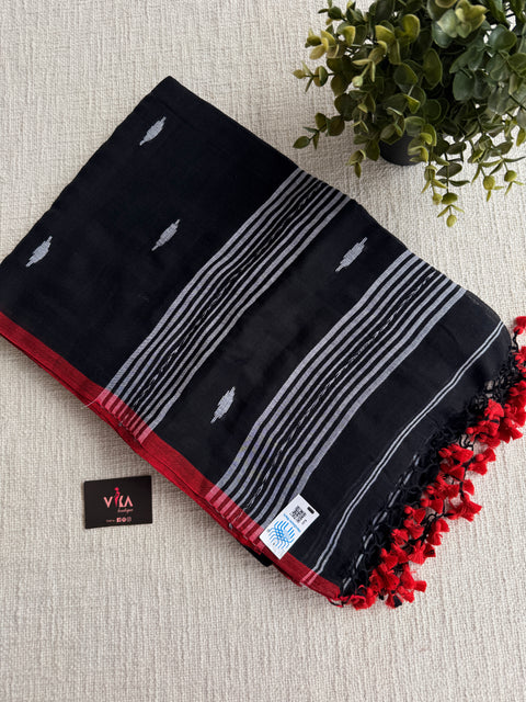 Bhutta weaving mul cotton saree