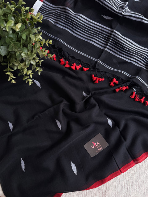 Bhutta weaving mul cotton saree