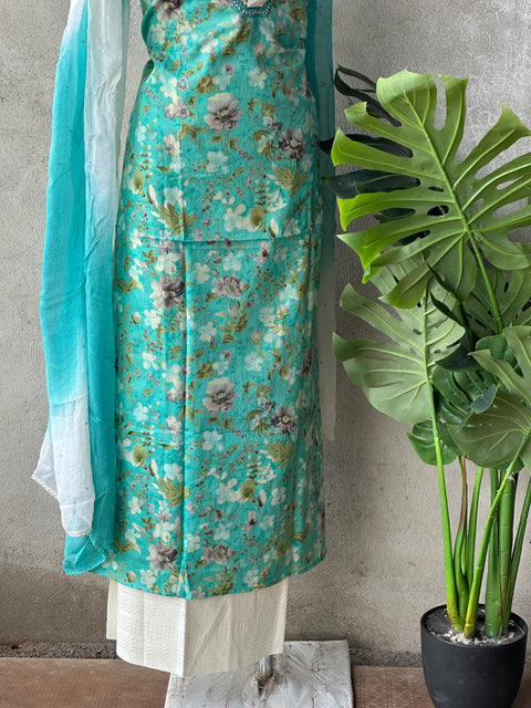 Floral Printed cotton salwar material