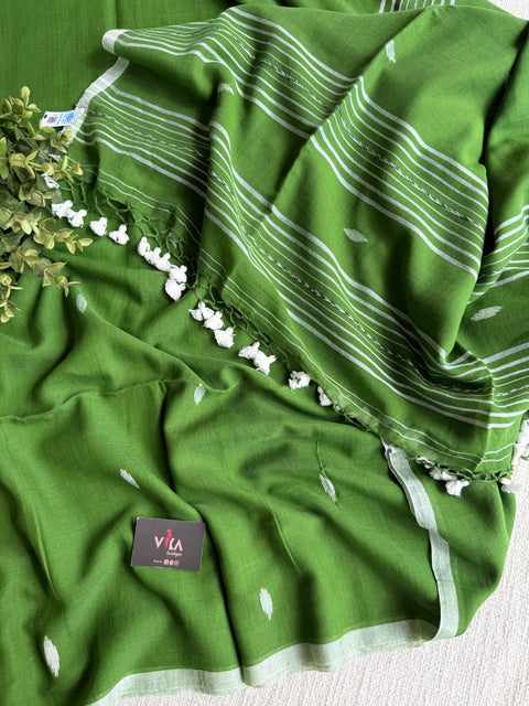 Bhutta weaving mul cotton saree