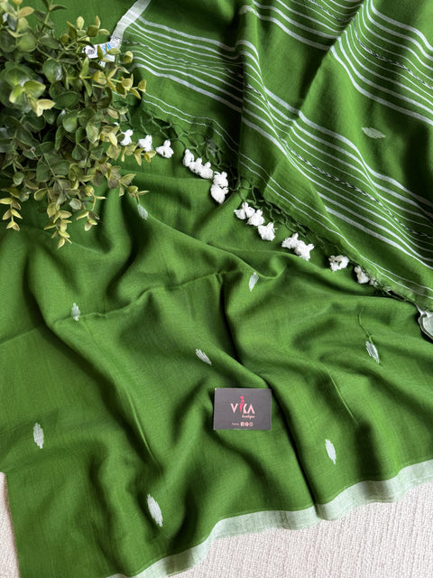 Bhutta weaving mul cotton saree