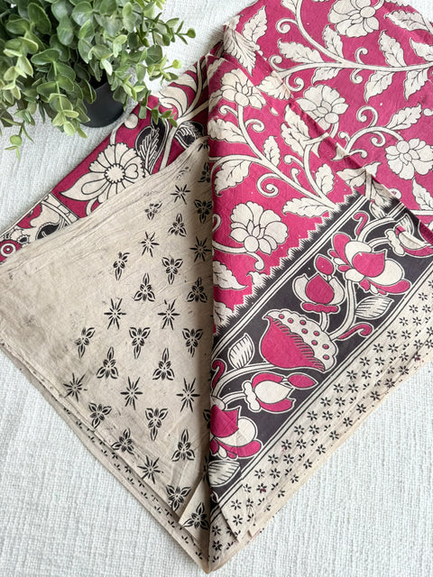 Kalamkari cotton saree