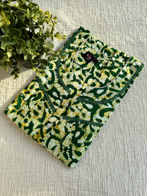 L size printed Batik cotton Nighty