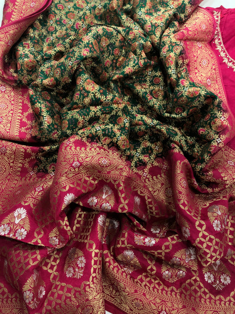 Partywear Russian silk salwar material