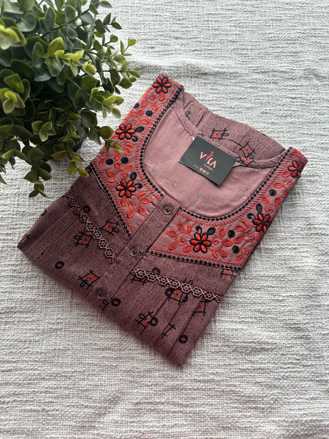 L size printed Alpine nighty