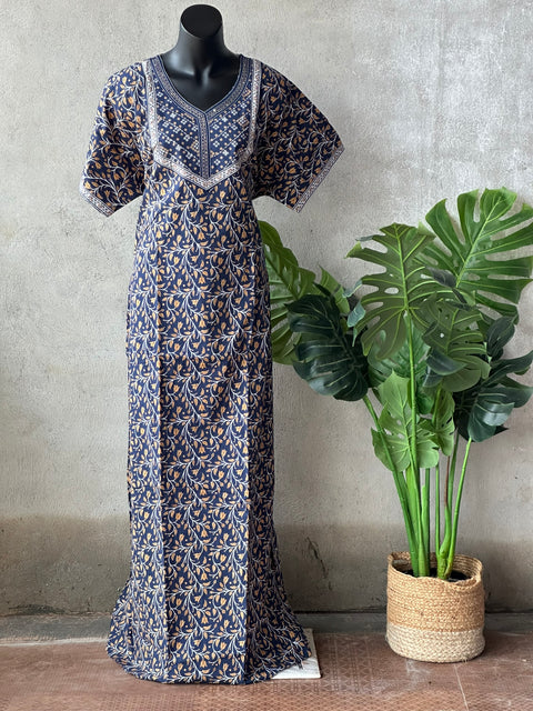 XXL size printed cotton nighty