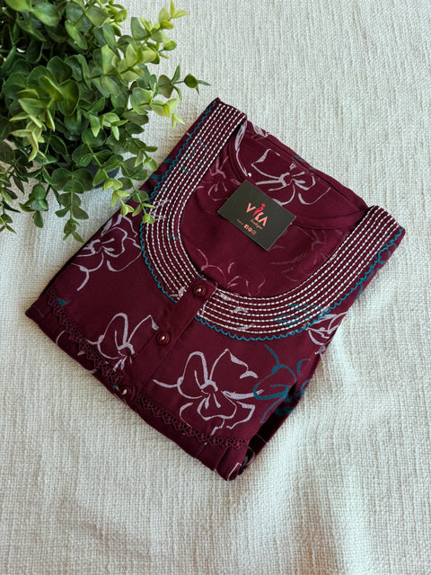 3XL Size Printed alpine nighty