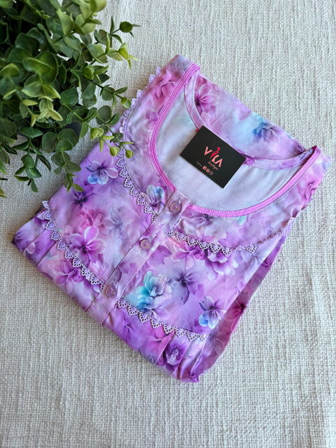 3XL Size Digital Printed alpine nighty