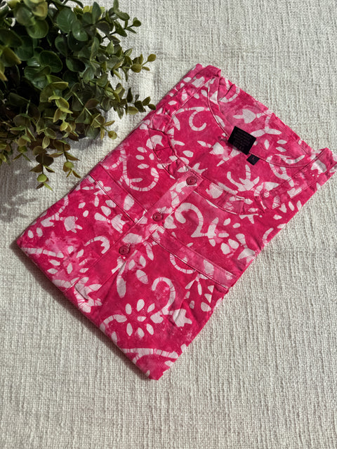 L size printed Batik cotton Nighty
