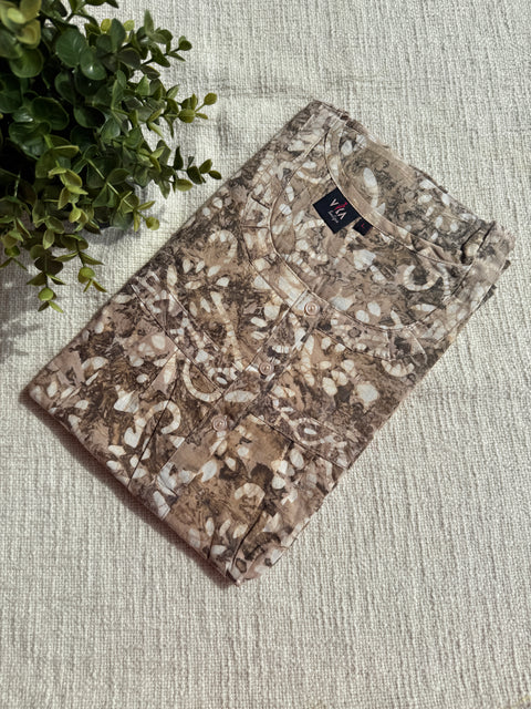 L size printed Batik cotton Nighty