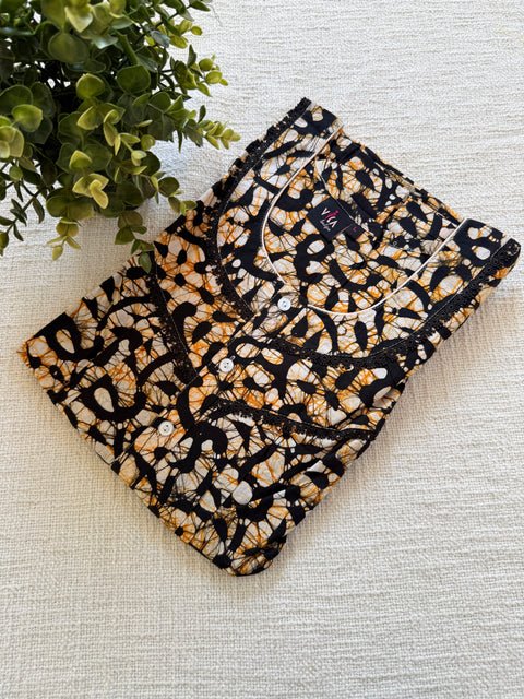 L size printed Batik cotton Nighty