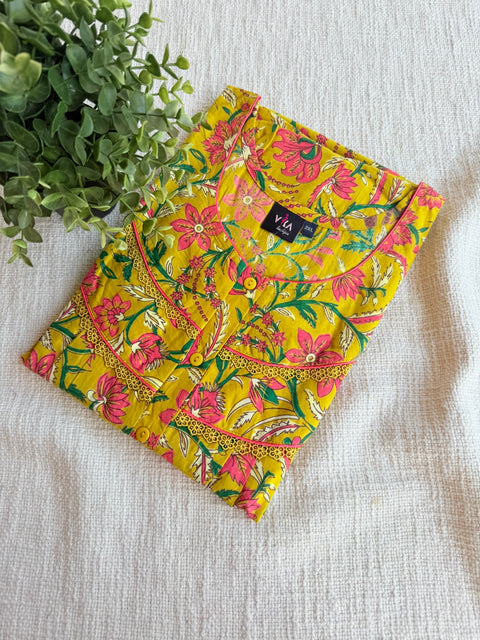 XXL size Trendy cotton nighty