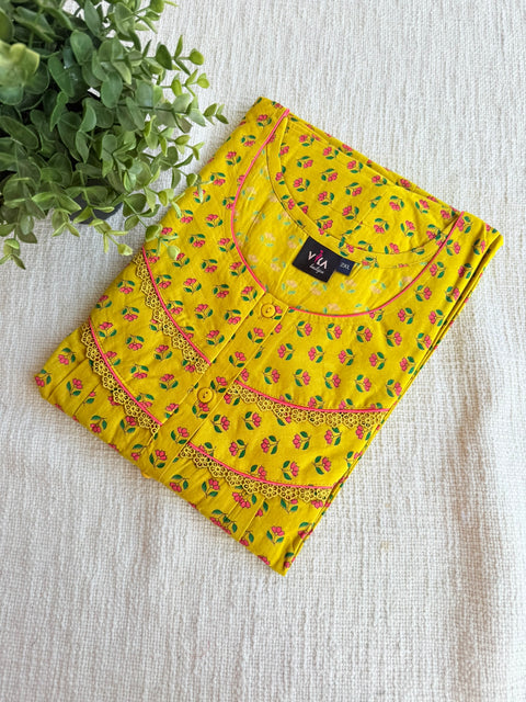 XXL size Trendy cotton nighty