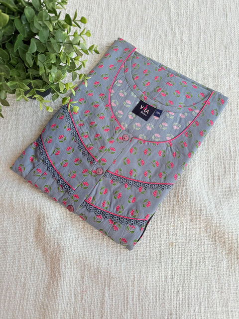 XXL size Trendy cotton nighty