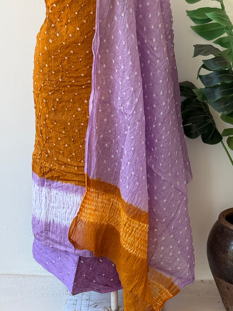 Bhandhej cotton salwar material