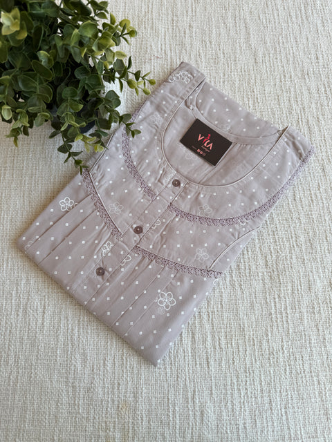 L and XL size printed cotton Nighty