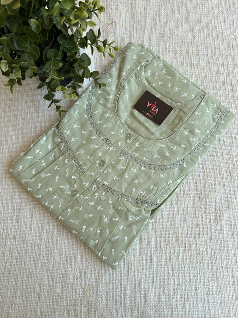L and XL size printed cotton Nighty
