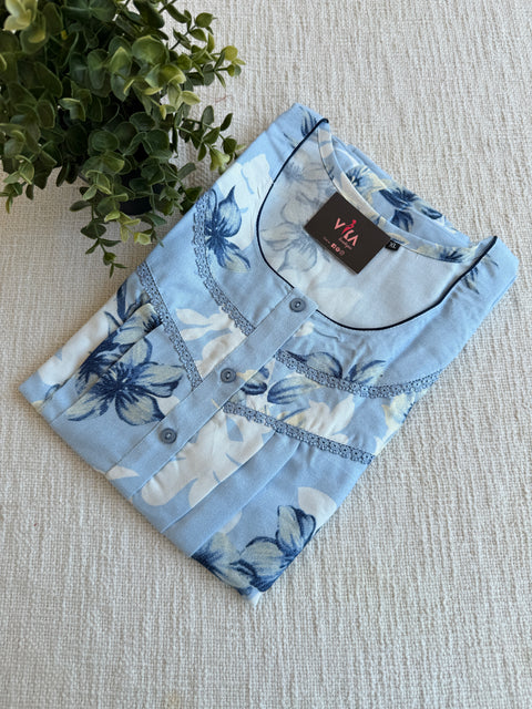 XL size printed Alpine nighty