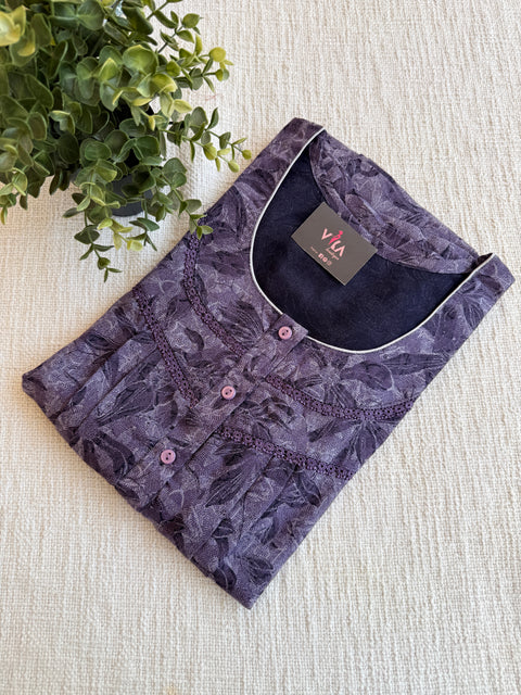 XXL size printed Alpine nighty