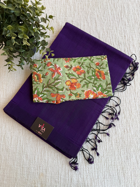 Mangalgiri Cotton Saree with blouse