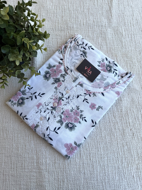 XXL size printed Alpine nighty
