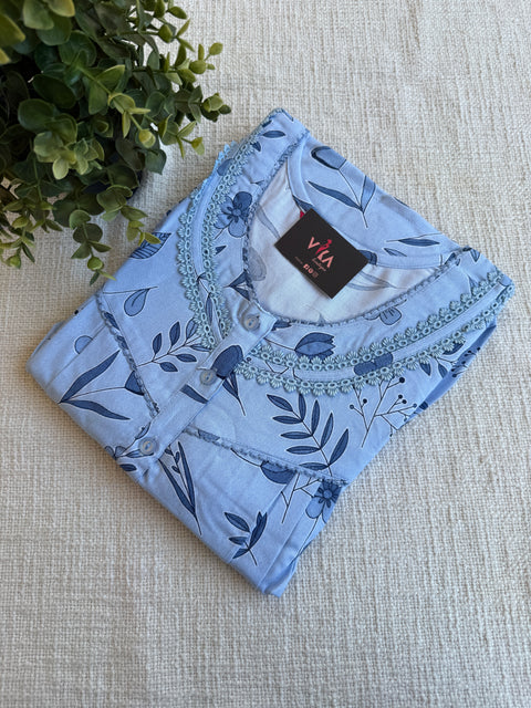XXL size printed Alpine nighty