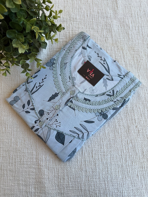 XXL size printed Alpine nighty