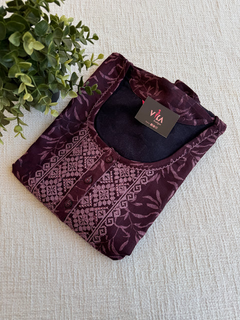 XL size printed Alpine nighty
