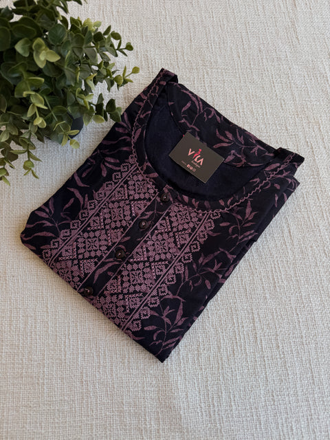 XL size printed Alpine nighty