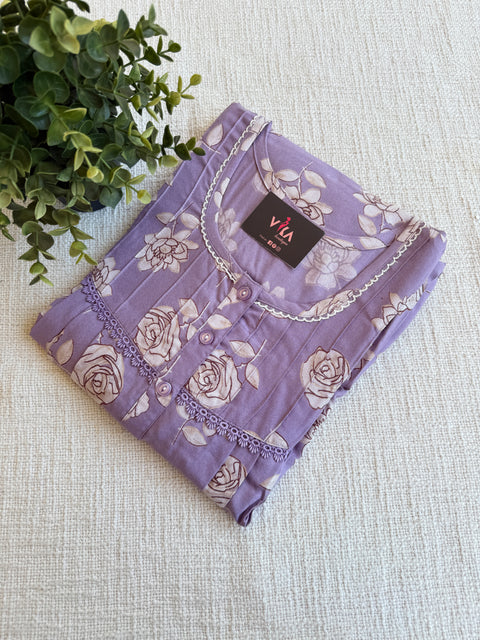 XL size printed Alpine nighty