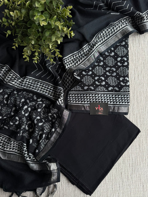 Soft cotton linen salwar suit material