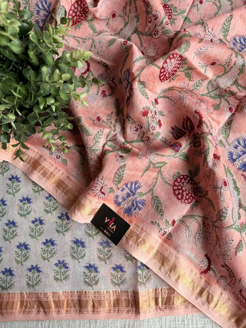 Maheswari border chanderi saree