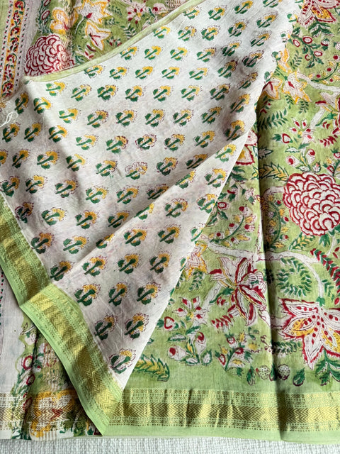 Maheswari border chanderi saree