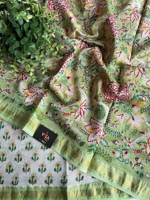 Maheswari border chanderi saree