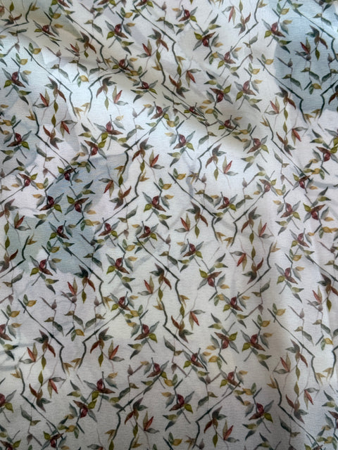 Digital printed faux georgette saree