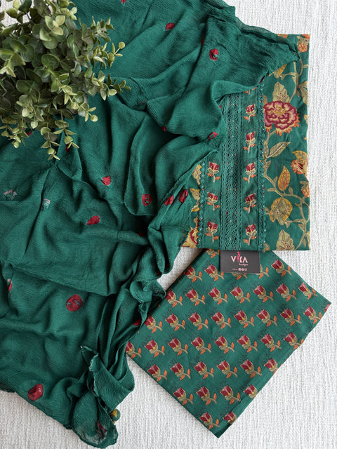 Printed cotton suit material