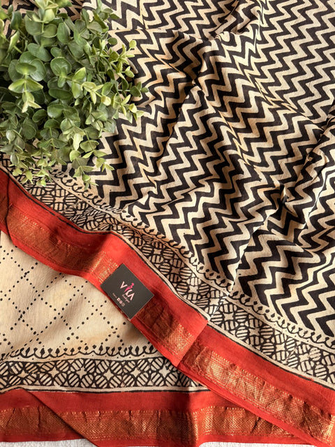 Maheswari border chanderi saree