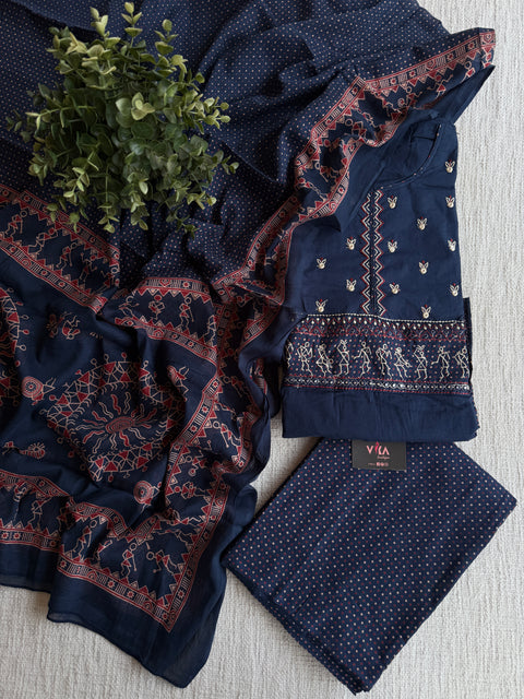 Printed cotton suit material