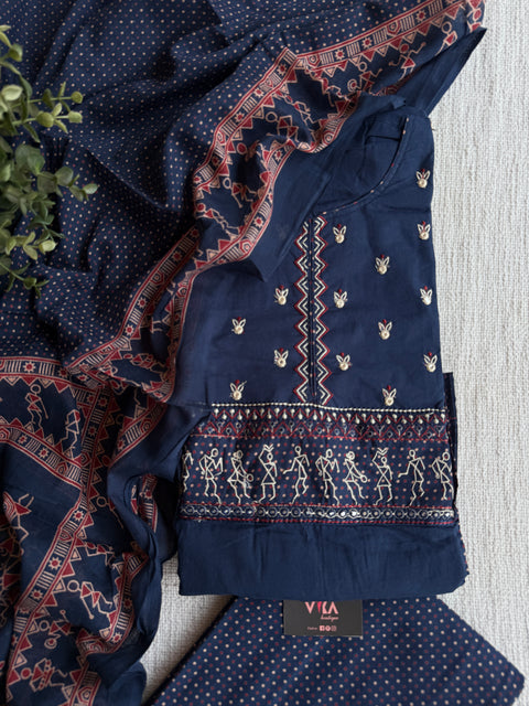 Printed cotton suit material