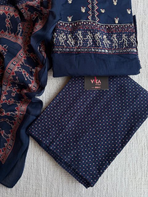 Printed cotton suit material