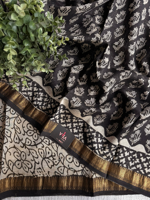 Maheswari border chanderi saree