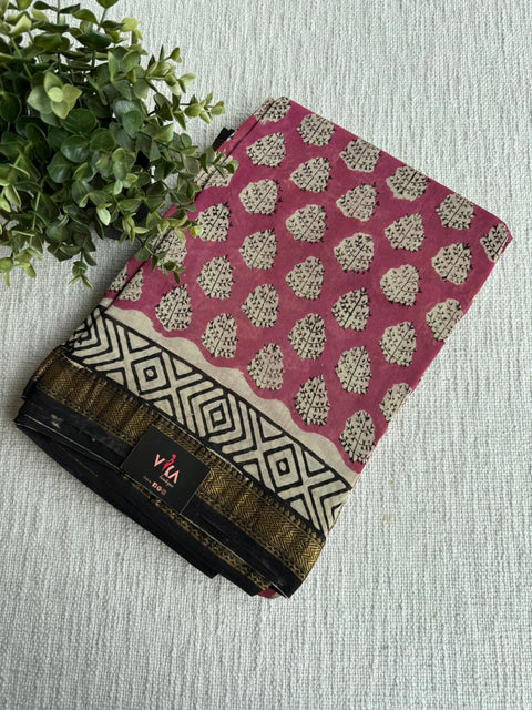 Maheswari border chanderi saree