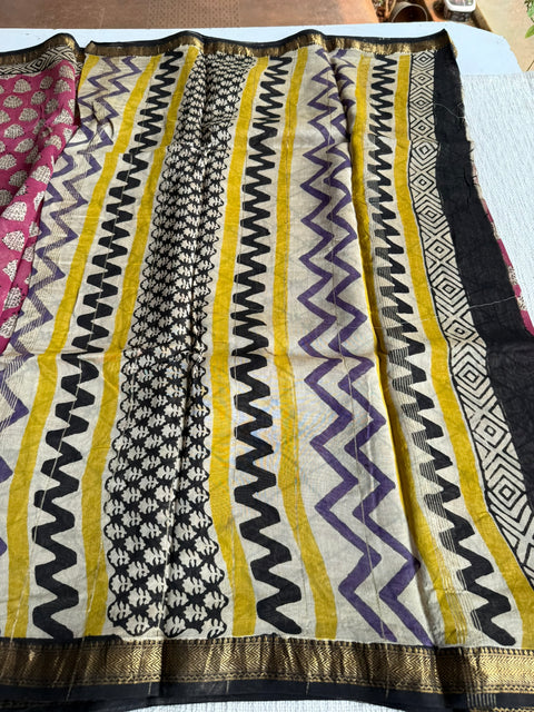 Maheswari border chanderi saree