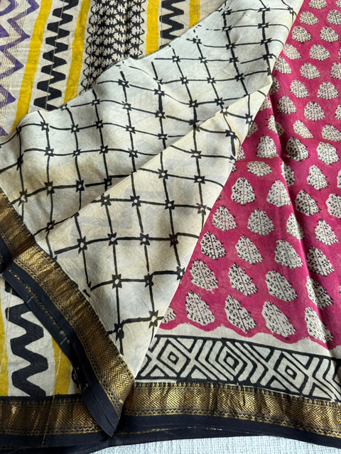 Maheswari border chanderi saree