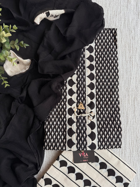 Printed cotton suit material