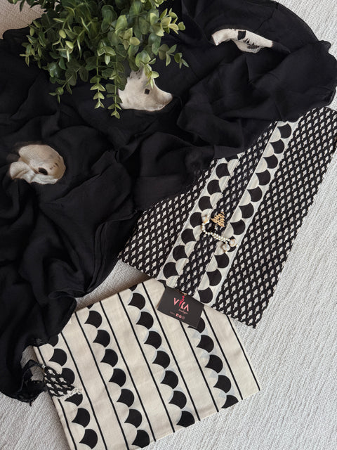 Printed cotton suit material