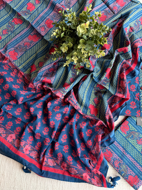 Printed cotton suit material