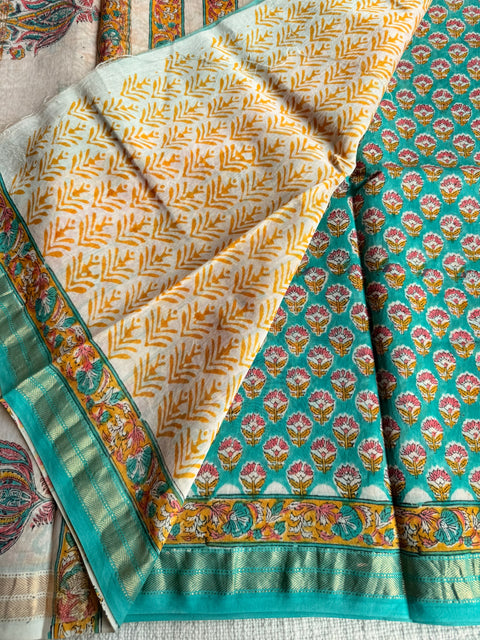 Maheswari border chanderi saree